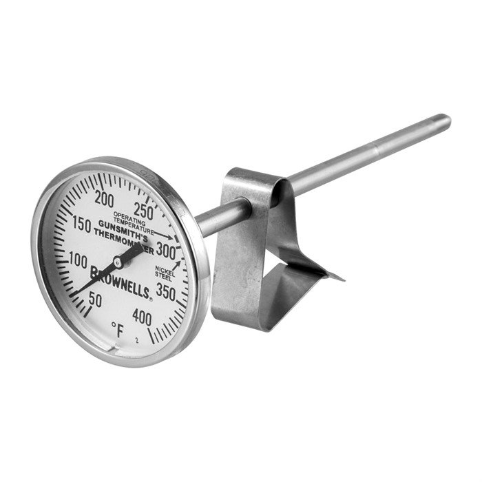 Brownells 31200101 Bluing Thermometer with Clip
