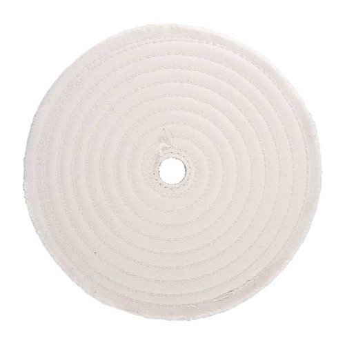 Brownells Muslin Polish Wheel Stitched 8" X 3/8" Thick 3/4" Arbor
