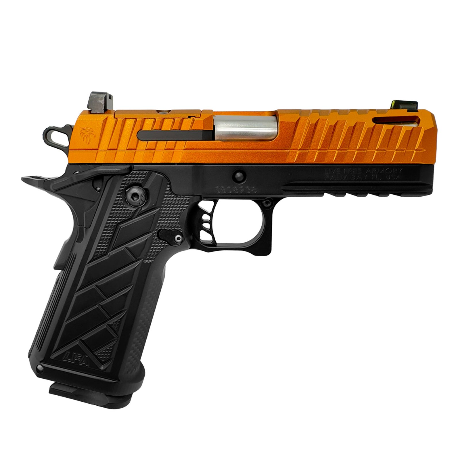 Live Free Armory HG8643N 9mm 18Rd Copper Comp Pistol - Live free armory