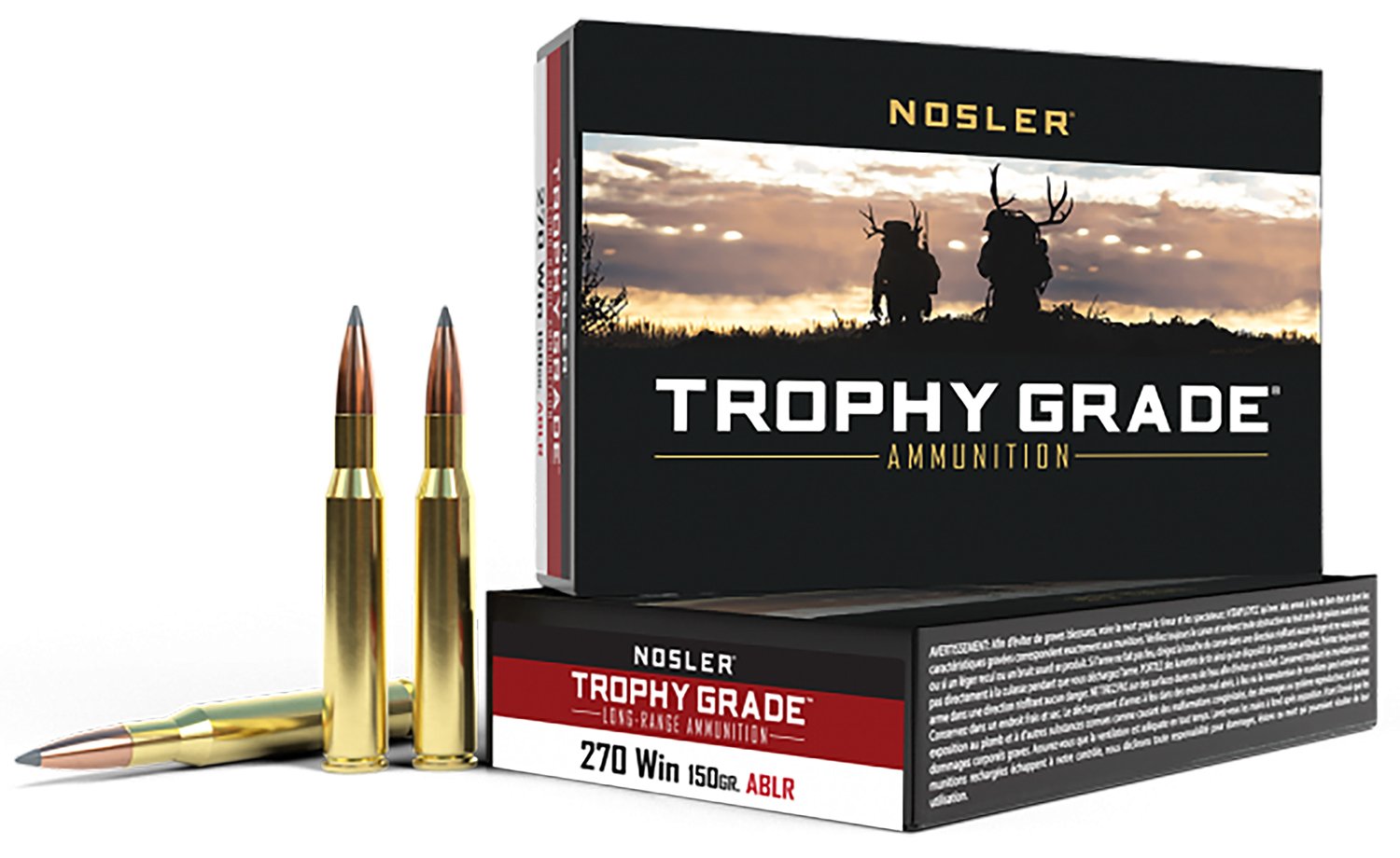 Nosler 60125 Trophy Grade 270 Win 150 gr AccuBond 20 Rounds Per Box