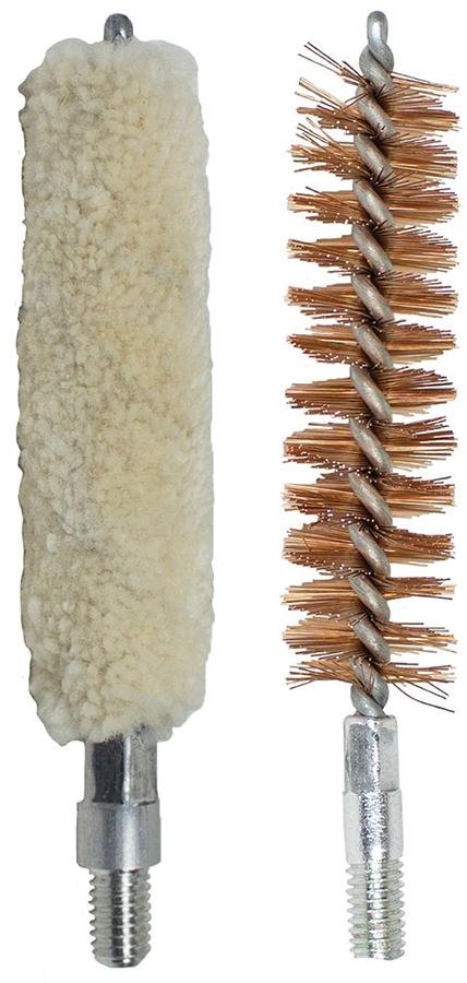 T/C 35007484 Bore Swab & Brush 50 Cal Black Powder Firearm 10-32 Thread Cotton Bronze Bristles 1 Set