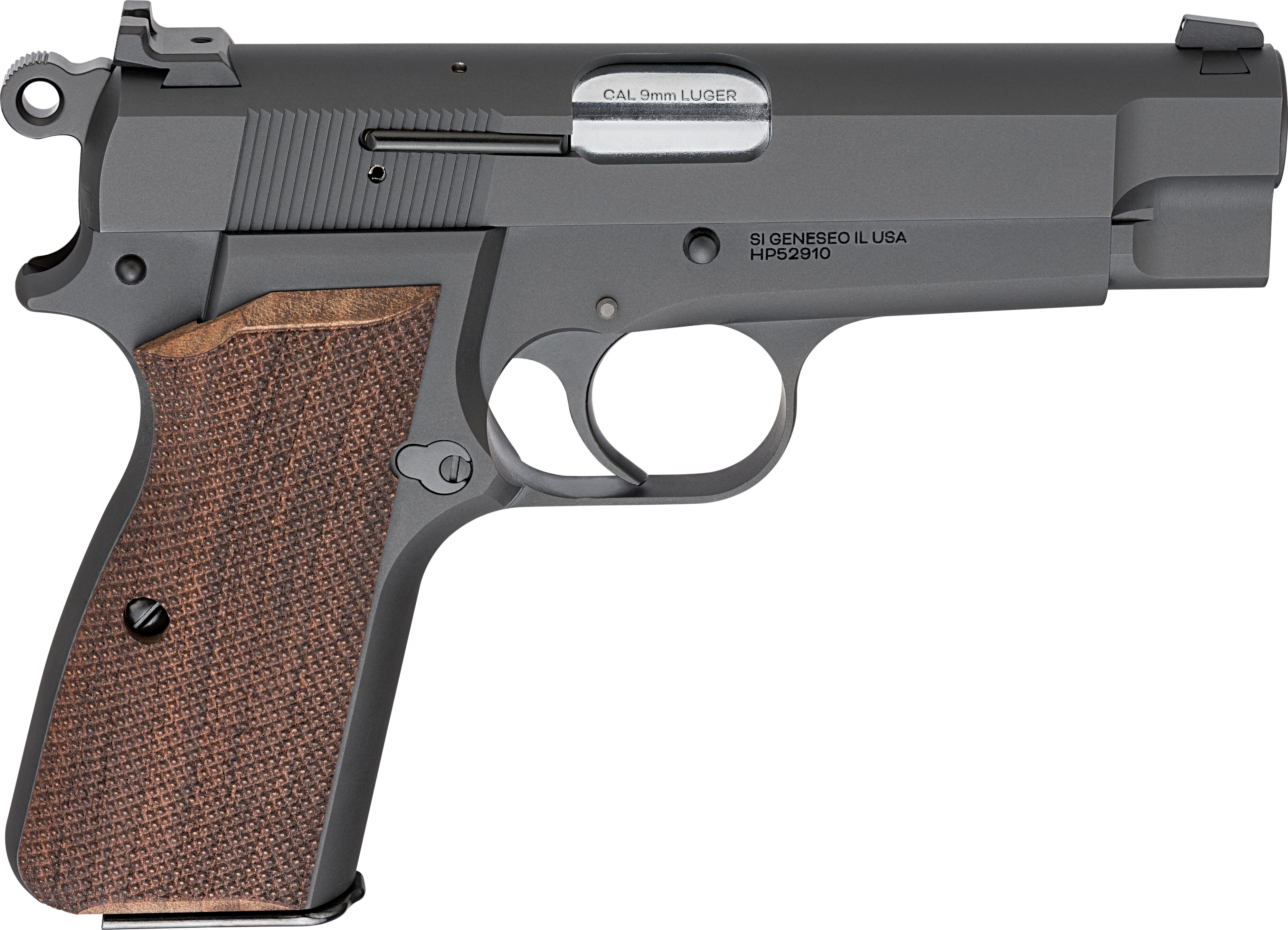 SPRINGFIELD SA-35 9MM 4" 15RD MATTE BLUED/WALNUT