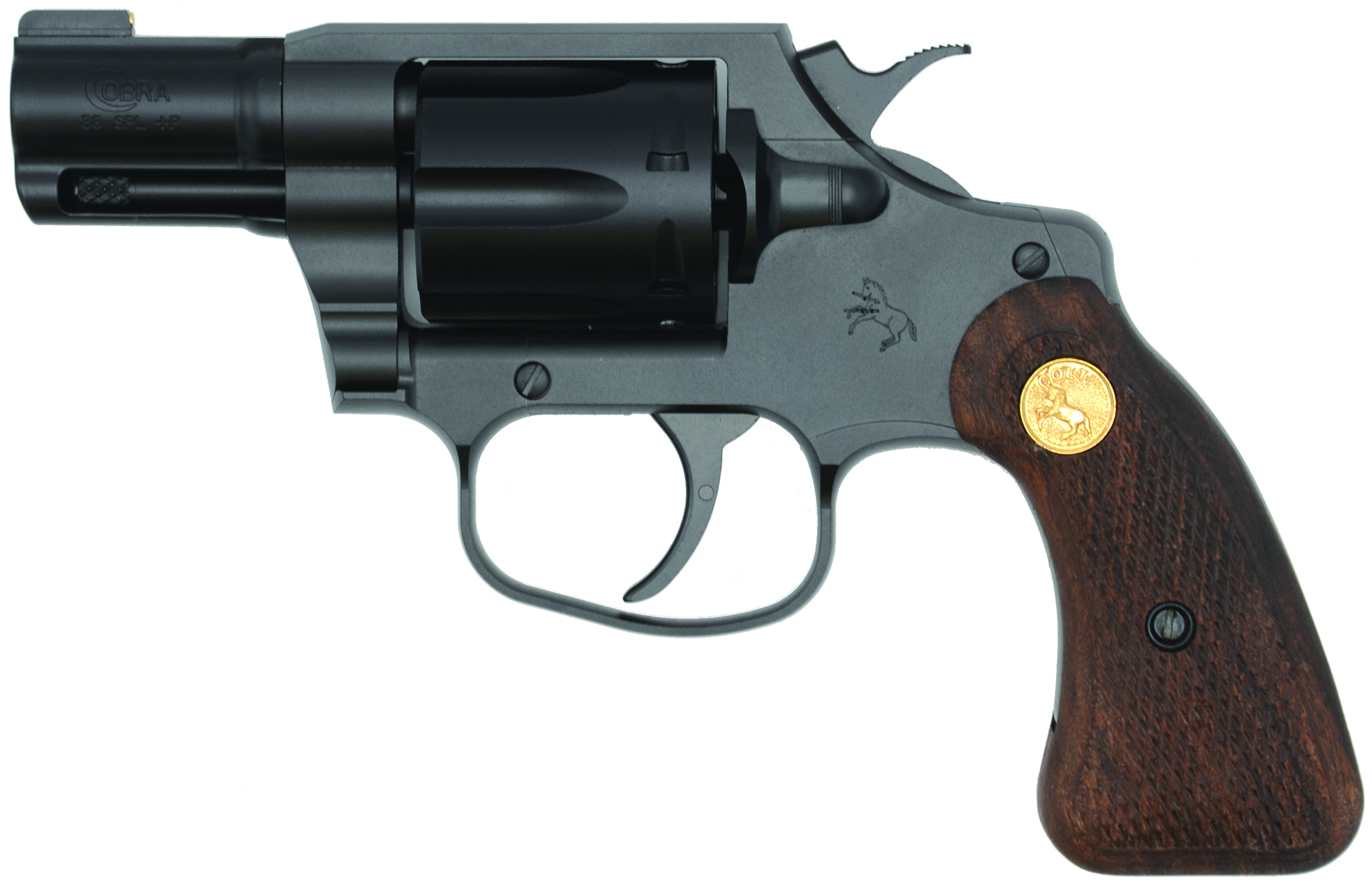 CLT COBRA 38SPL 2 BLK WOOD GRIPS BLEM