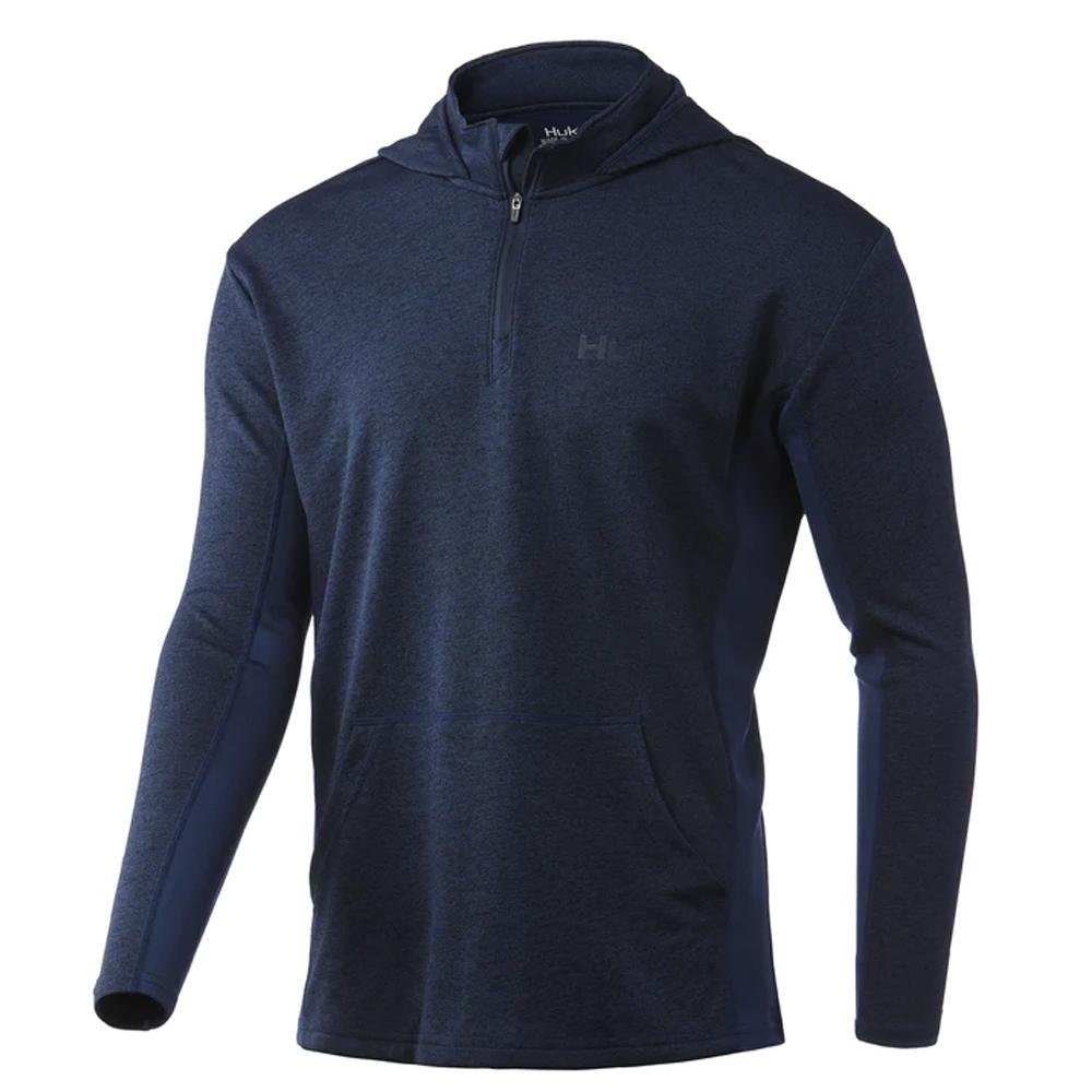 Huk H1200452-416S Icon X Coldfront Hoodie Sargasso Sea Heather S - Marolina DBA HUK