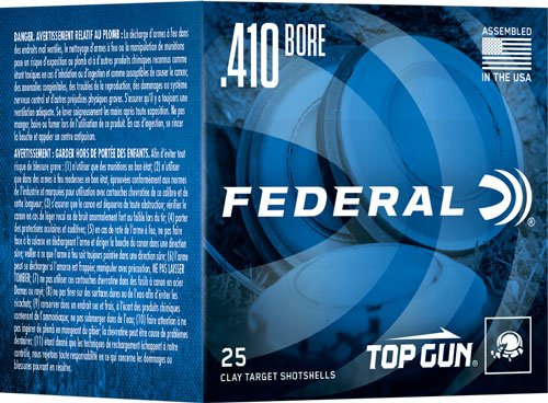 Federal TGS41214 9 Top Gun 410GA 2.75" 1/2oz #9 Shot 25/Box