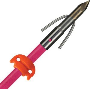 AMS A203-PNK Fiberglass Arrow Chaos Point Pink with Stainless Steel - RPM Bowfishing