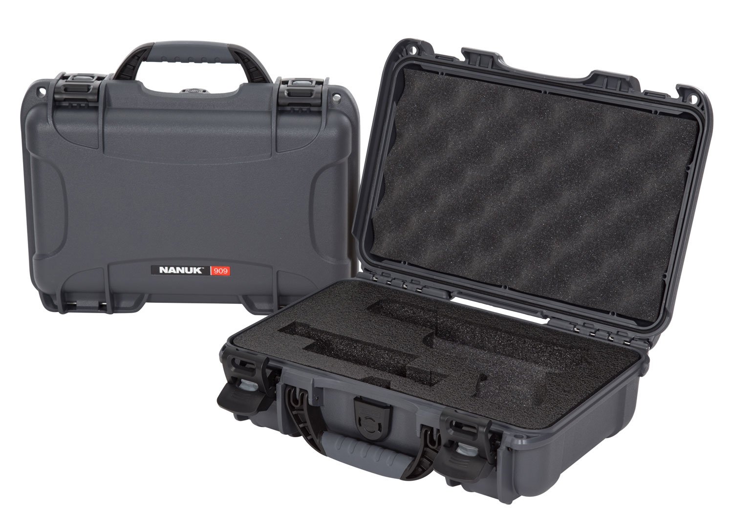 Nanuk 909GLOCK7 Graphite Pistol Case Waterproof Dustproof Shockproof - Nanuk - GRAPHITE