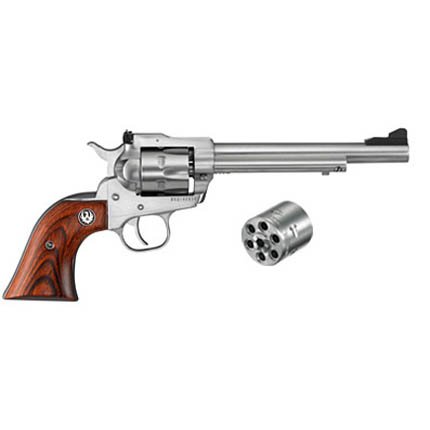 Ruger 0626 Single-Six Convertible 22 LR WMR 6rd 6.50" Satin Stainless...