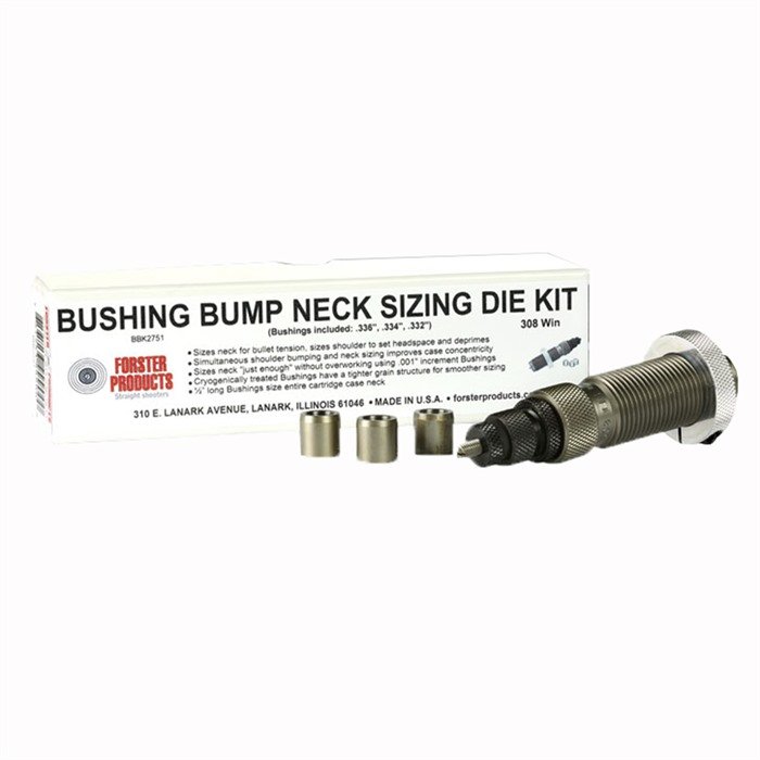 Forster BBK2221 243 Winchester Bushing Bump Neck Die Kit - FORSTER PRODUCTS, INC. - 243 WINCHESTER