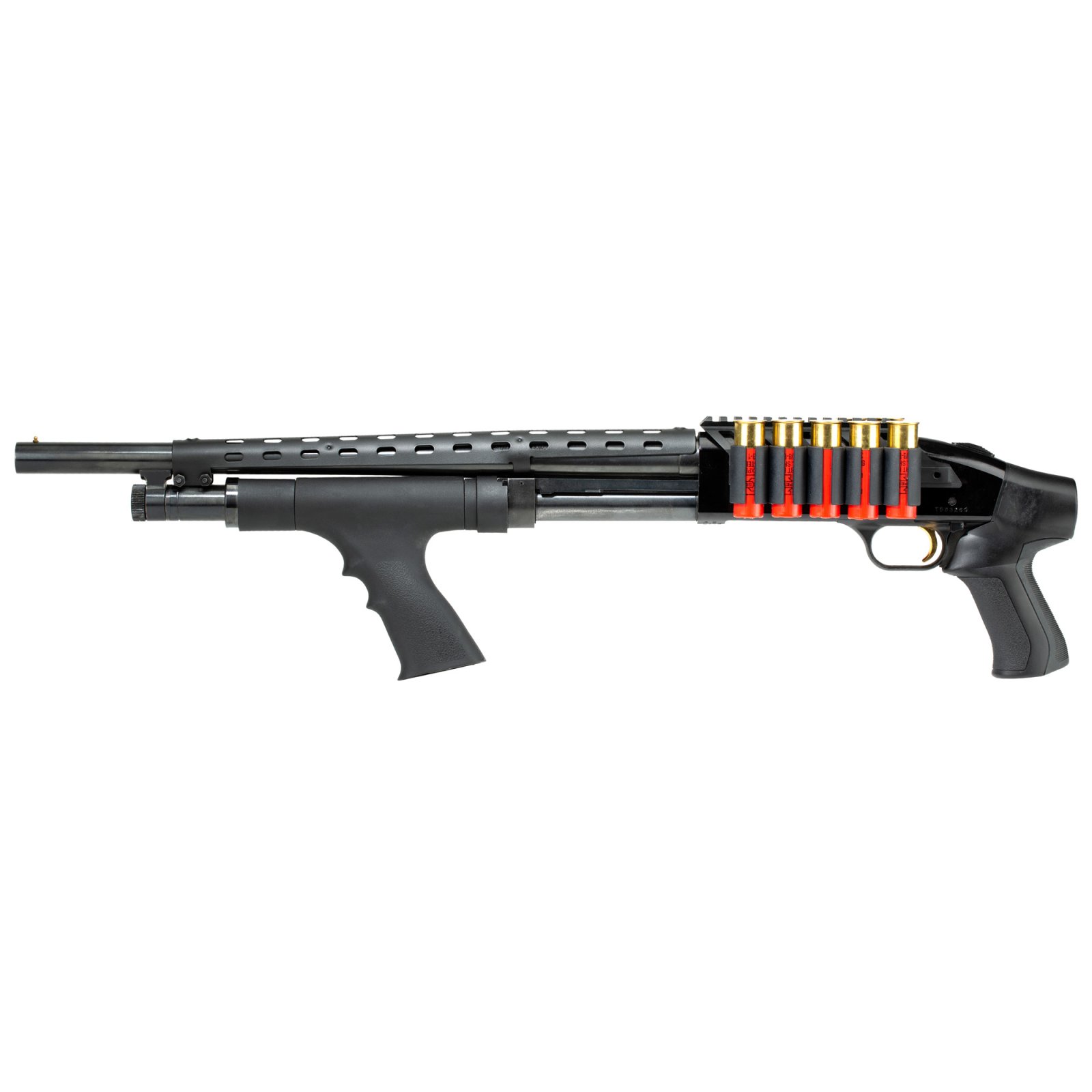 Advanced Tech A.5.10.2551 Side Saddle Gen 2 MRW Shell Carrier Black - GSM Outdoors - 12 GAUGE