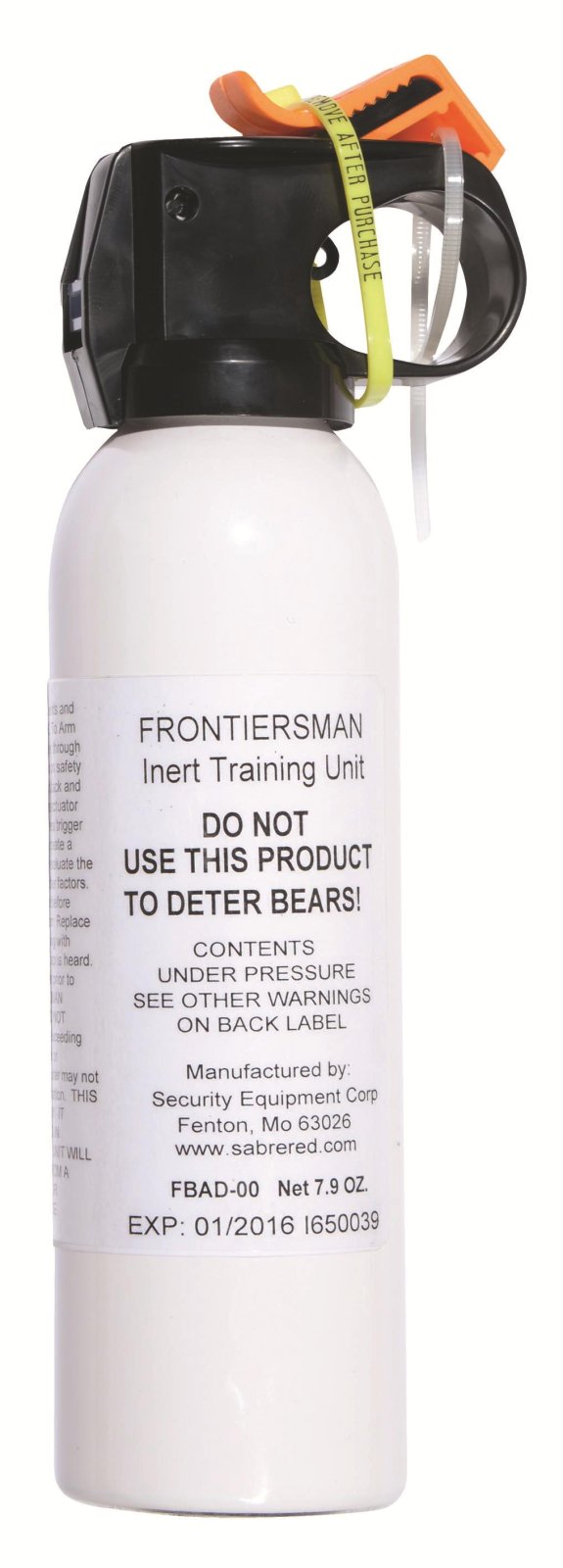Security Equipment Frontiersman Bear Attack Det 7.9 oz Practice - Case of 60 - Security Equipment Corporation