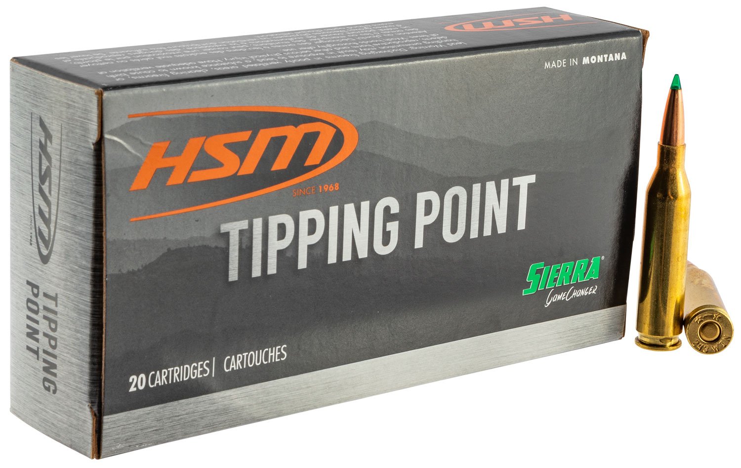 HSM 30847N Tipping Point 308 Win 165 gr Sierra GameChanger 20 Per Box/...