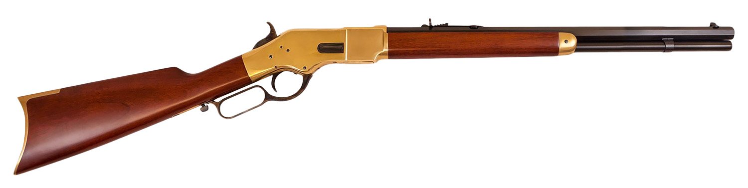 Cimarron CA221 1866 Yellowboy Short Rifle .38 Special 20" Brass Receiver