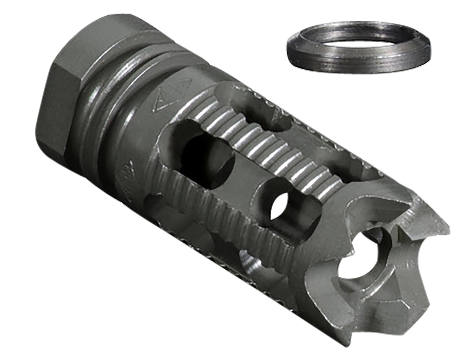 Yankee Hill Machine Co Phantom Muzzle Brake 1/2x28 Aggressive Black