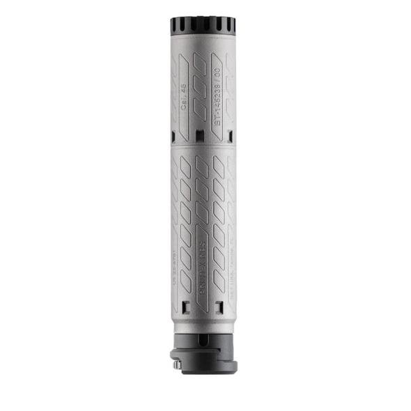 B&T RBS SQD Suppressor 9mm, Tri-Lug, 8.2" Black, 1.8" Diameter - BT - 9mm