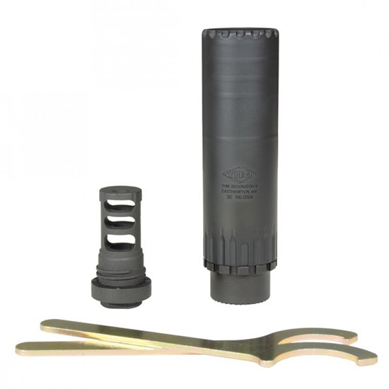 YHM Resonator K Muzzle Brake Black Cerakote 30 Cal