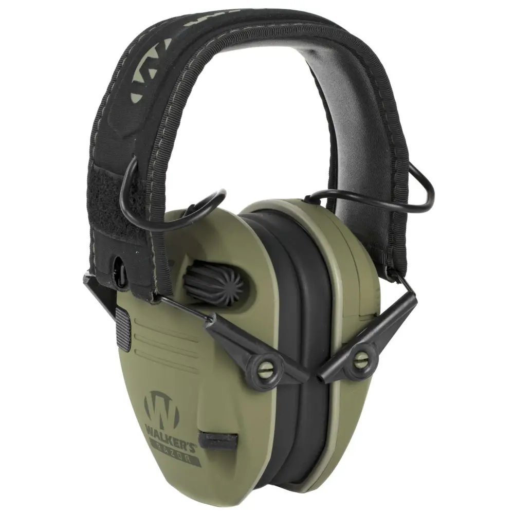 Walkers Game Ear / GSM Outdoors RAZOR PATRIOT ELEC MUFF ODG - Walker's - OD GREEN/BLACK