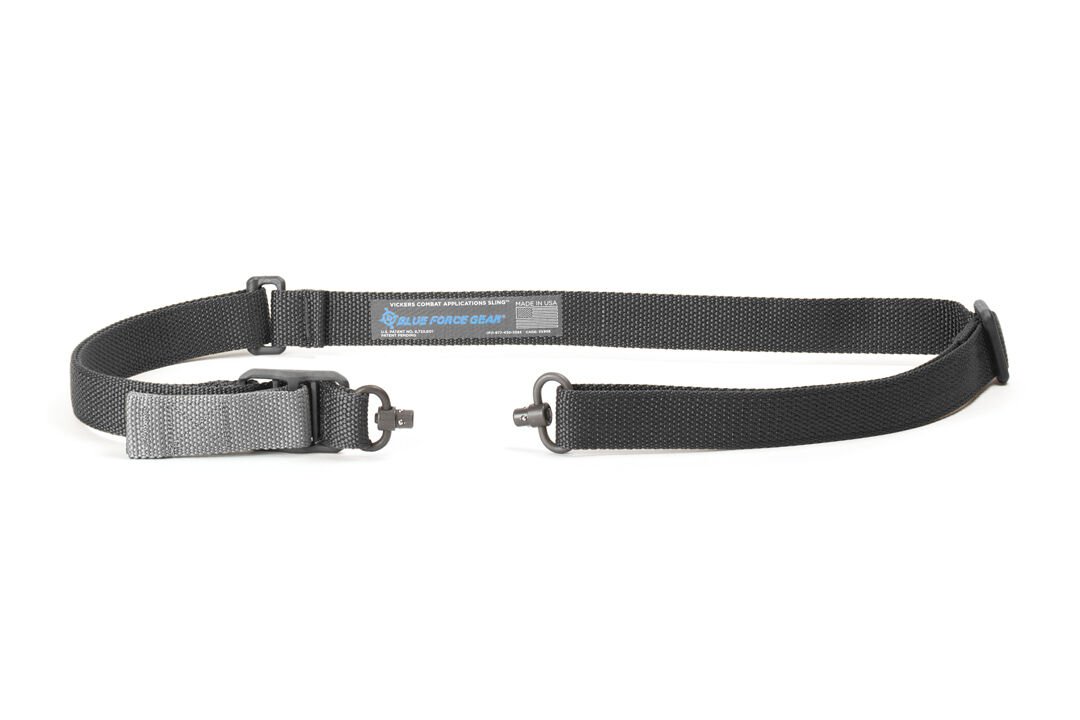 BLUEFORCE VICKERS 1.25IN 2PT CMBT SLNG W PUSH BUTTON CONNECT BLK