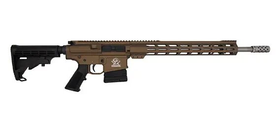 GLFA AR10 .243 Win Semi-Auto Rifle FDE 24" S/S BBL 5-Shot - Great Lakes Firearms - .243 WINCHESTER