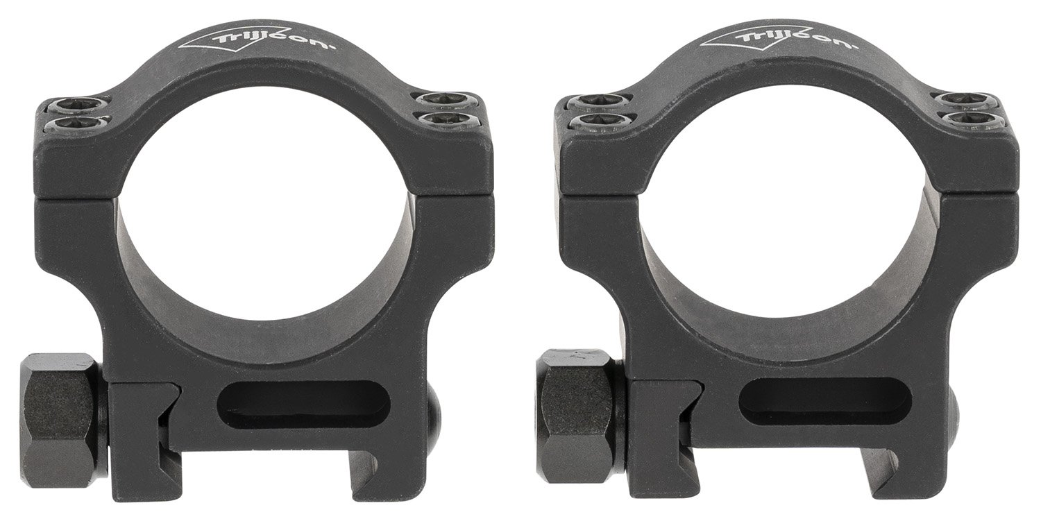 Trijicon AC22009 Scope Ring Set, 30mm Tube, Black Anodized Aluminum, Heavy Recoil Resistant, Picatinny Rail Mount - Trijicon - 30MM