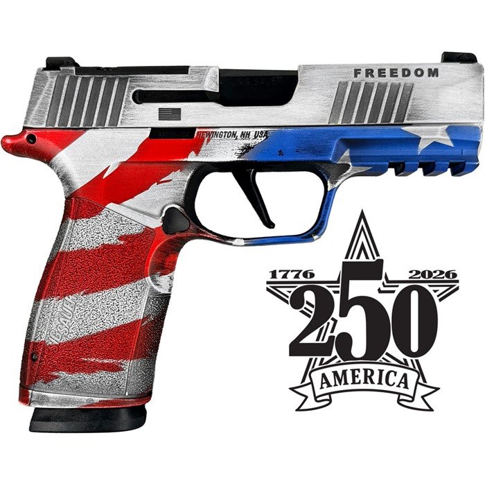 SIG SAUER, INC. P365 XMACRO 9MM 3.7''(2)17RD MAGS 250TH ANNIVERSARY FREEDOM