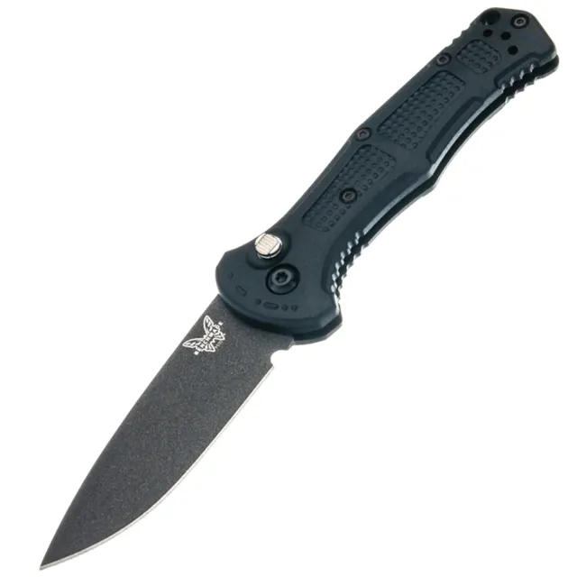 Benchmade 9570BK-02 CPM-D2 Cobalt Black Cerakote Black Grivory