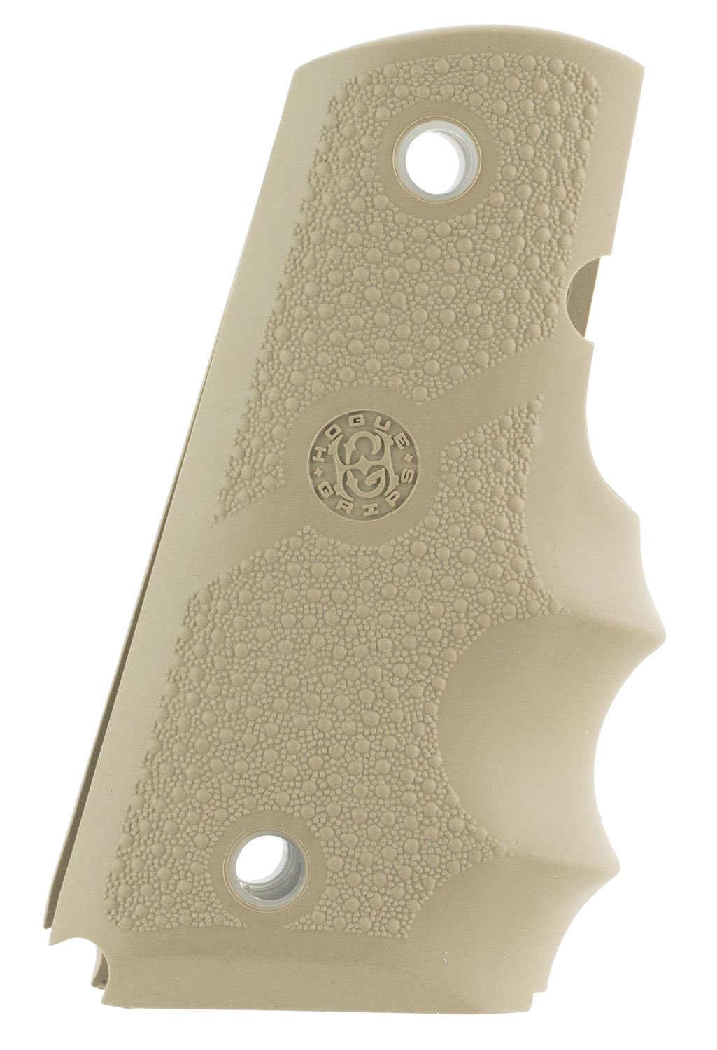 Buy Hogue 43003 Rubber Grip 1911 Officer Desert Tan Cobblestone Finger Grooves online