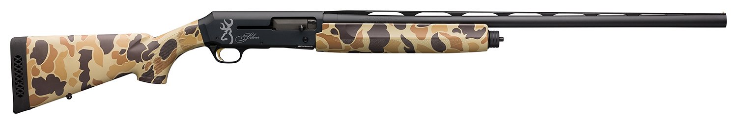 Browning Silver Field 12 Gauge Semi-Auto 26 in Barrel Vintage Tan Camo - Browning - 12 Gauge