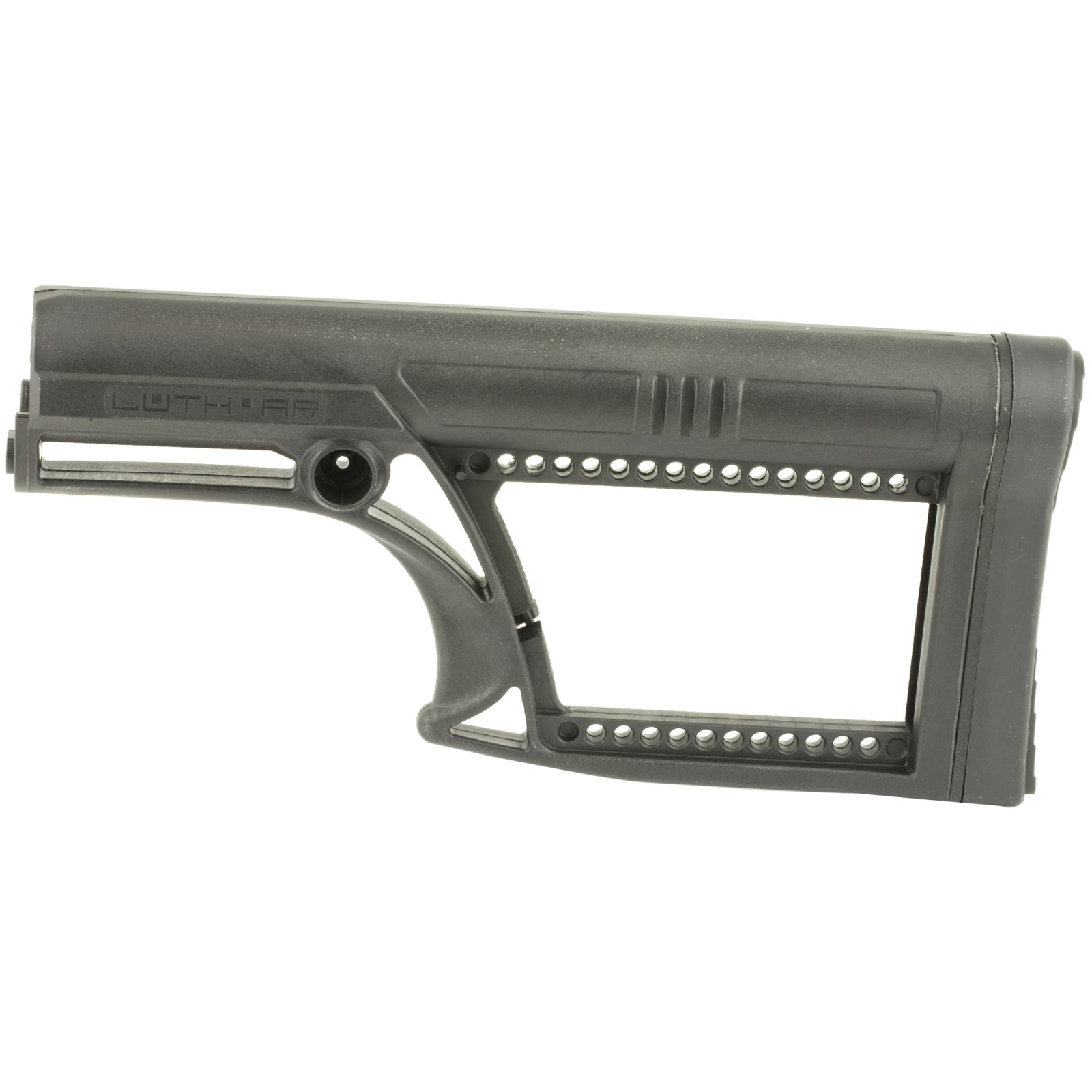 Luth-AR MBA-2 Skullaton Fixed Buttstock Black, Glass-Filled Nylon, 0.7 lbs