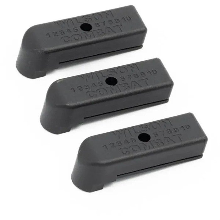 Wilson Combat 1911 Standard .350 Black Base Pad 47BN - Polymer Construction, 3 Pack - WILSON COMBAT