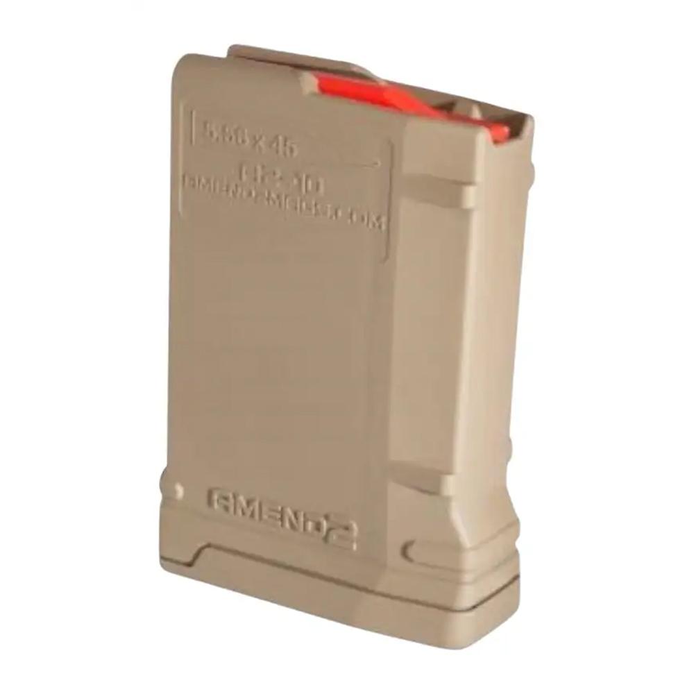 AMEND2 MOD A 5.56MM AR15 COYOTE BROWN POLYMER MAGAZINE 10RD ( 50 PER CASE )