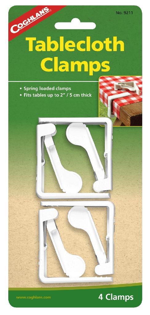 Buy Coghlan's 9211 Deluxe Tablecloth Clamps ABS Plastic Spring Load 4-Pack online