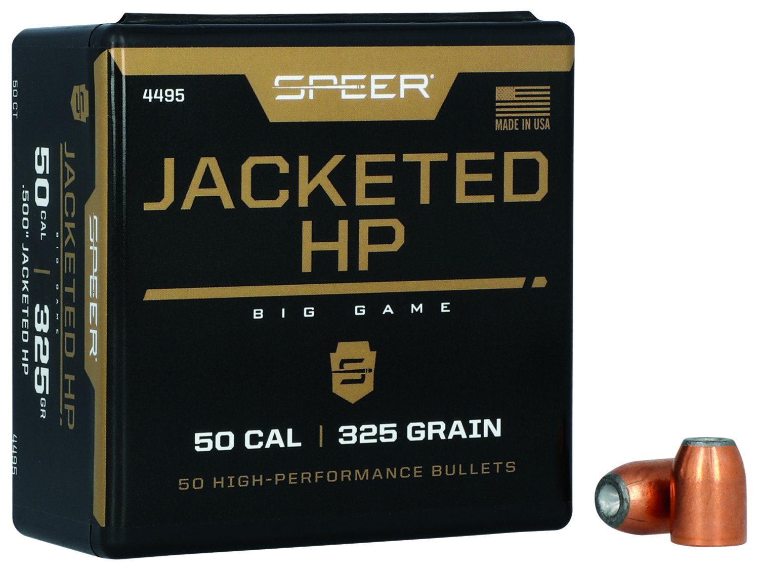 Speer 4495 50Cal 325gr JHP Bullets 50/Box - Speer - 50 Caliber