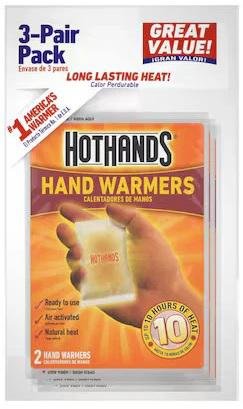 HotHands HH26PDQ Hand Warmers 3-Pair Pack Bulk Case 96 Pairs - HOT