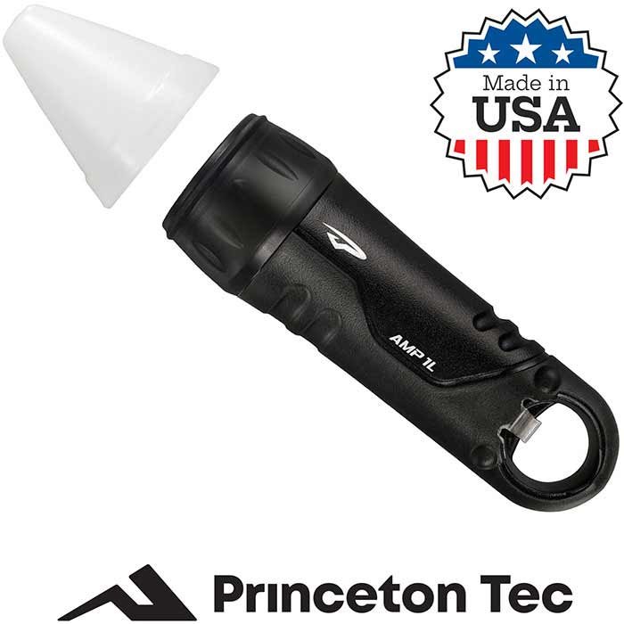 Amp FL 100 LMN BK Tactical Flashlight 100 Lumen Black - Amp