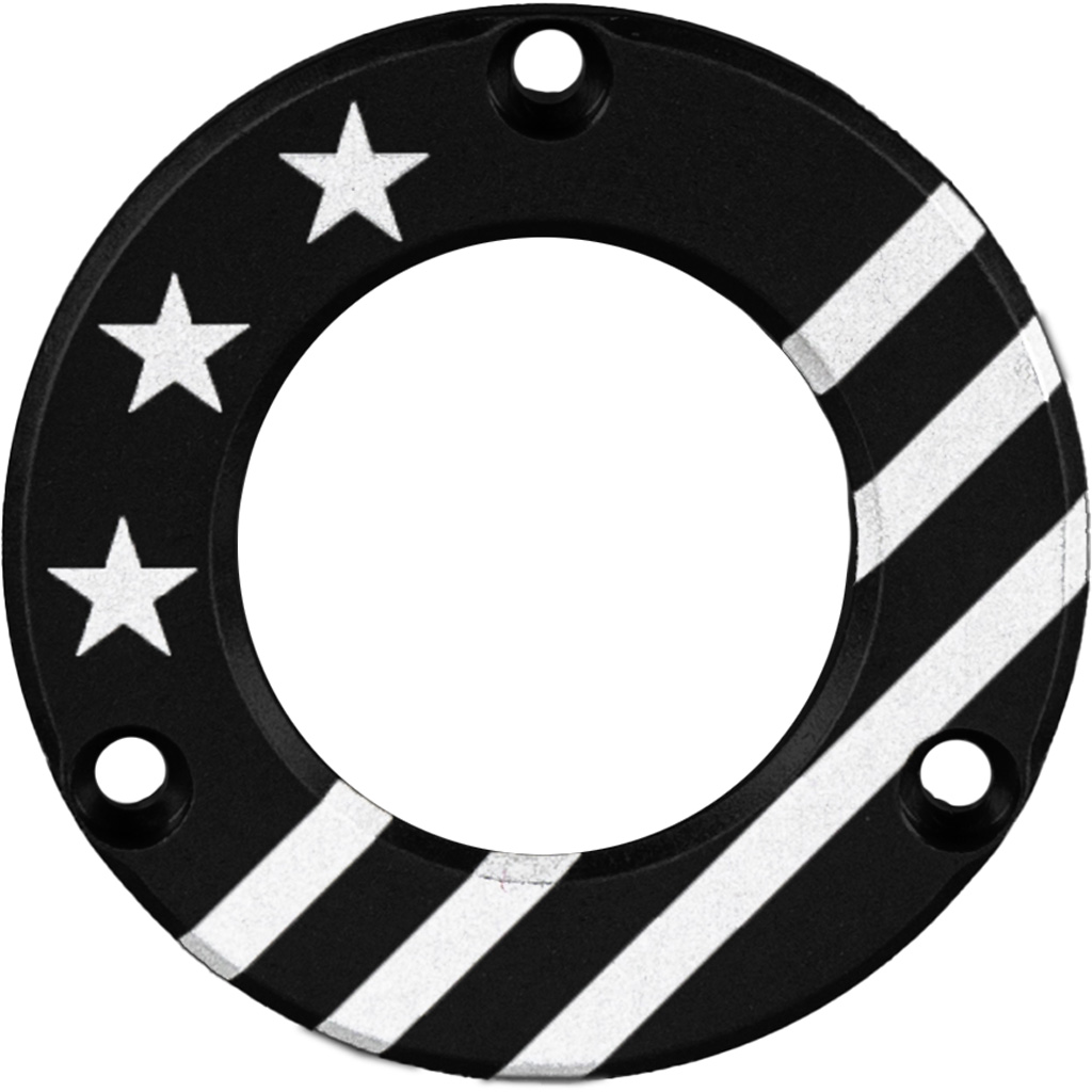 Axcel ADVR-HUB-BKUSA Driver Hubcap Black Engraved Patriotic Theme
