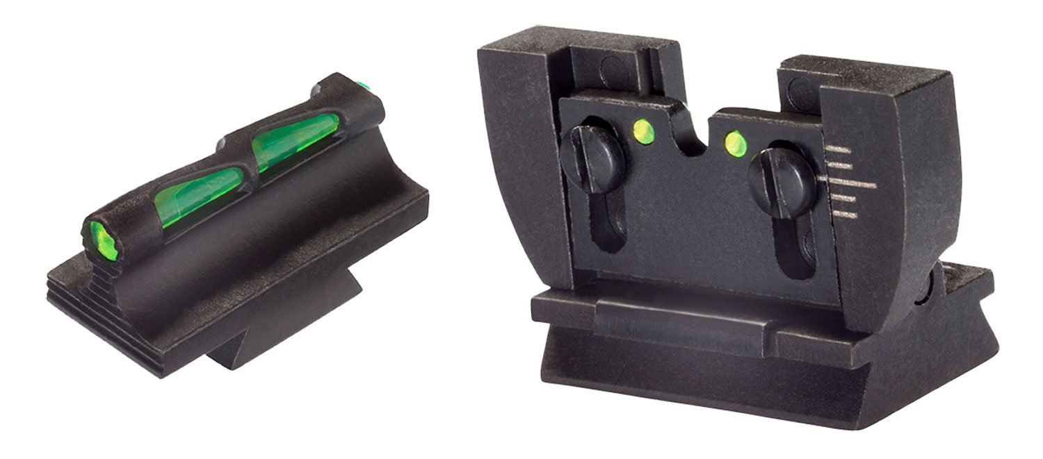 HiViz RG1022 Ruger 10/22 LiteWave Fiber Optic Sight Set Black Steel - Hi-Viz - STEEL