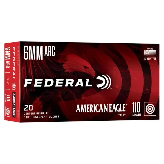 Buy Federal American Eagle 6mm ARC 110gr TMJ 2550 fps 20/ct online