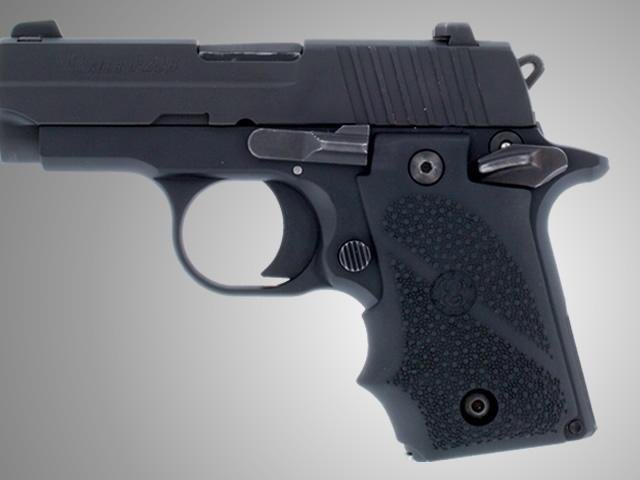 Hogue Rubber Grip Finger Grooves Sig Sauer P238