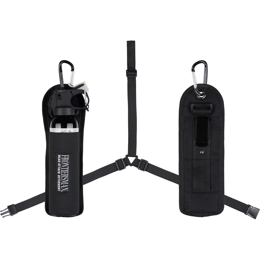 Sabre Frontiersman Bear Spray 9.2 Oz - 30 ft Range - 3-In-1 Chest Holster