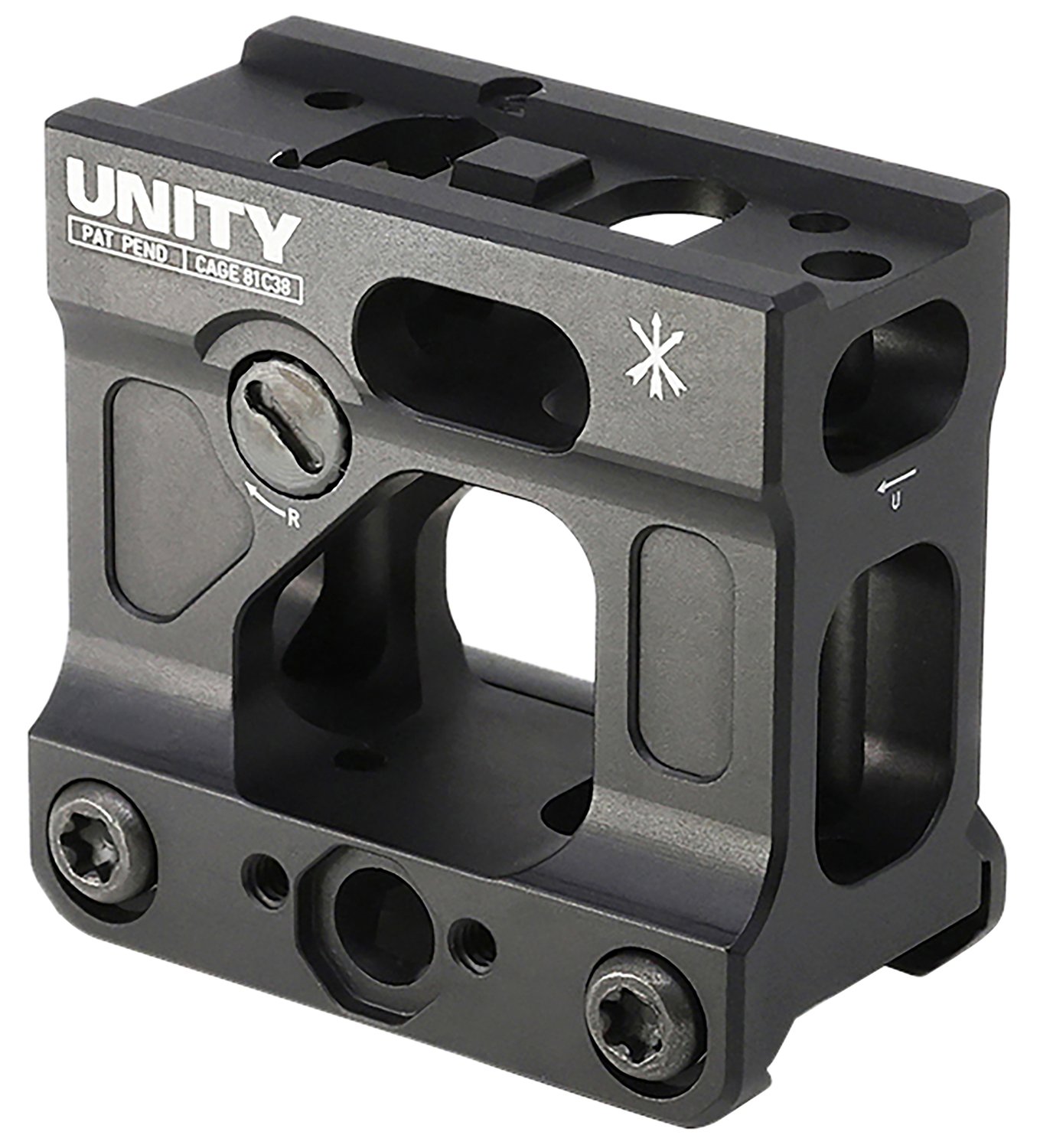 Unity Tactical FSTMICB Fast Micro Black Anodized 7075 T6 Aluminum Mount