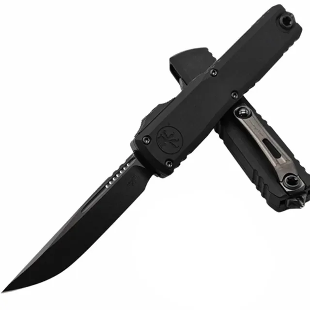 Microtech Ultratech G3 ZBP 3.55 In SE/STD DLC Black Aluminum Handle