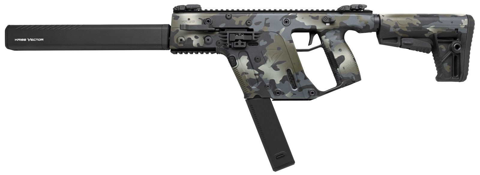 Kriss VECTOR CRB G2 .45ACP 16" 30RD M4 STOCK BLACK CAMO - Kriss USA - 45 ACP