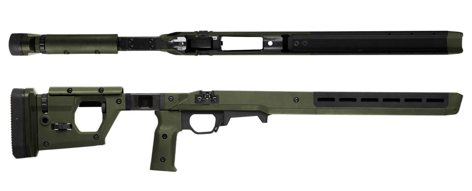 Magpul Industries Pro 700 Fixed Chassis Fits Rem Short Action OD Green