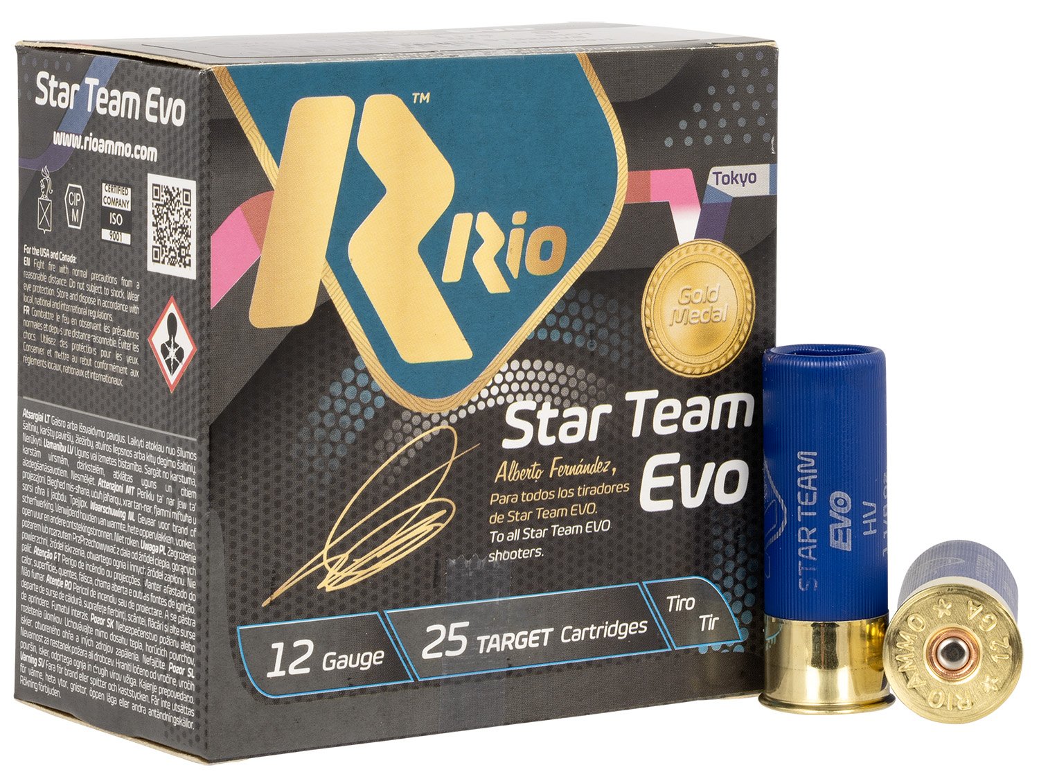 Rio ST32HV8 Star Team EVO HV 12ga 2.75" #8 1-1/8oz 1300fps 25rd Box - Rio Ammunition