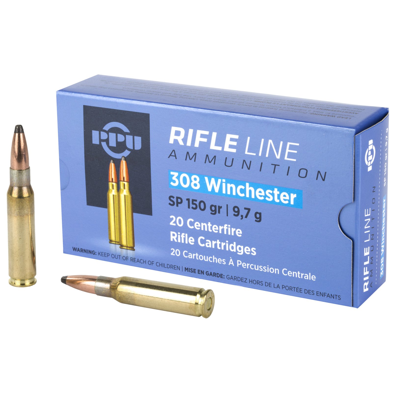 Prvi Partizan .308 Win 150GR Soft Point 20 Rounds Box - Prvi Partizan - 308 Win/7.62 NATO
