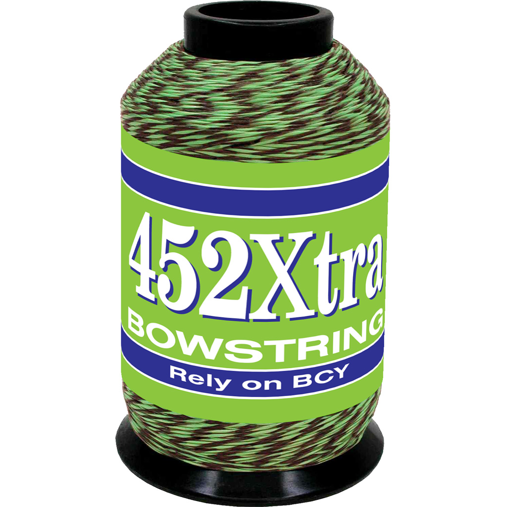 BCY 452Xtra Bowstring Material Green/Black 1/4 lb 67% Dyneema 33% Vectran - BCY