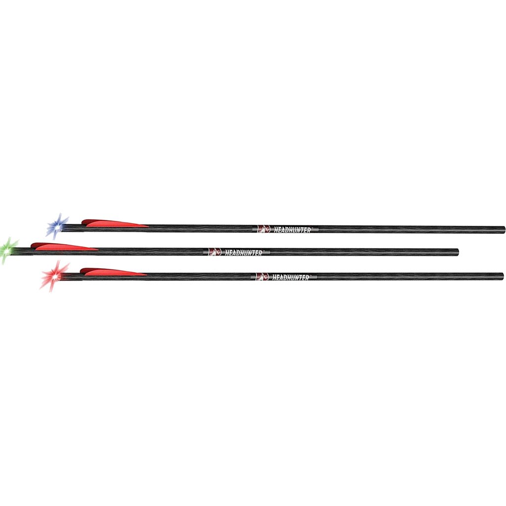 20" Carbon Crossbow Arrows with Multicolor Strobing Light Nocks
