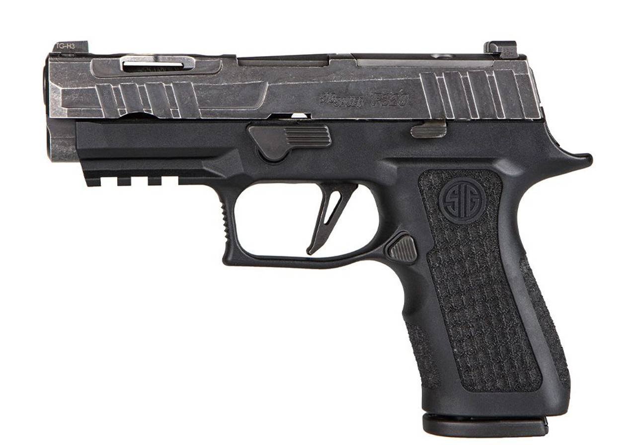 SIG SAUER P320 XCOMPACT SPECTRE HGA 9MM 3.9IN BBL XR3 OR DISSTRESSED BLK 3 10RD MAGS SS FRAME