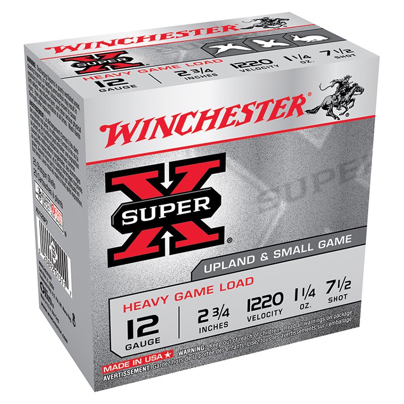 Winchester SuperX 12Ga 2.75" 1-1/4oz HG #7.5 Ammo - Winchester - 12 Gauge